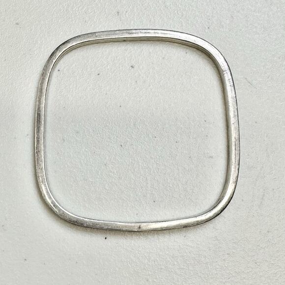 Unbranded Jewelry - Vintage Square Shaped 925 Sterling Silver Bracelet Signed MS?